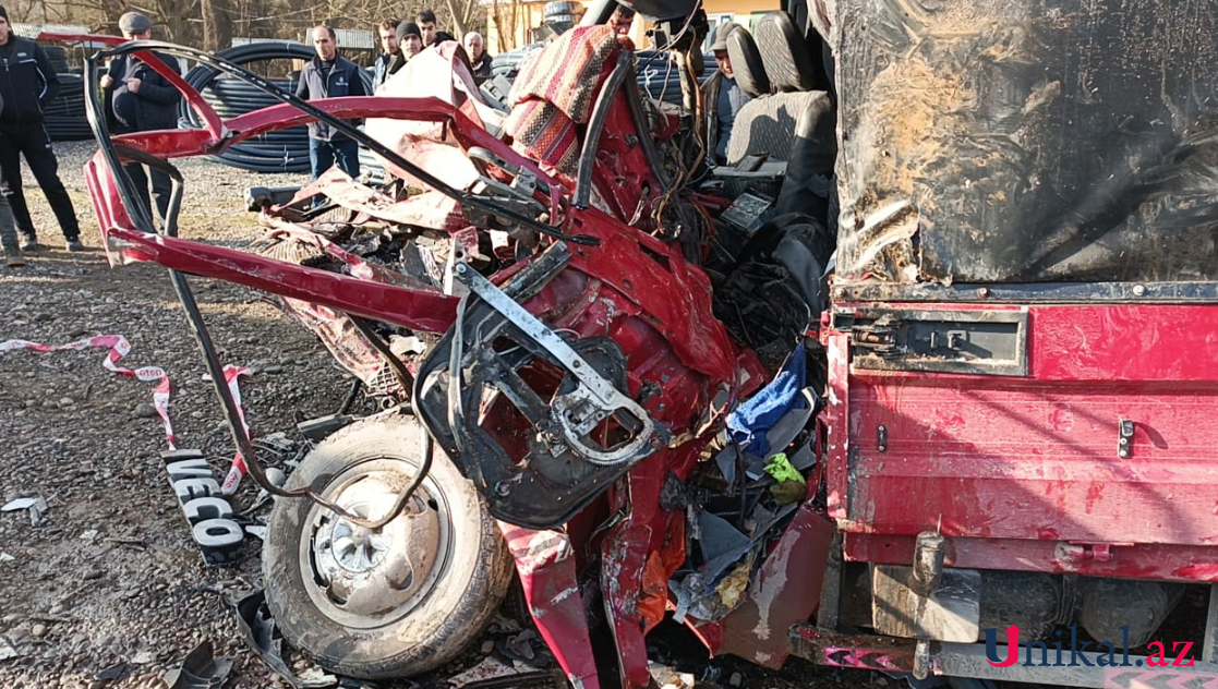 Xaçmazda yük avtomobilləri toqquşdu - Ölən var (YENİLƏNİB-VİDEO)